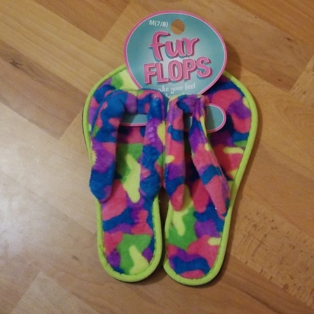 Fur Flip Flops